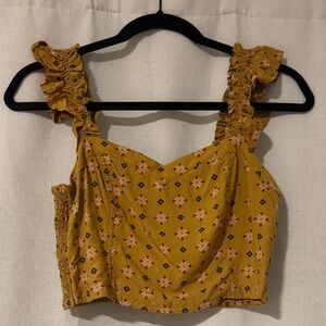 Mustard Crop Top